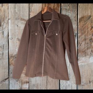 Brown Zip down jacket
